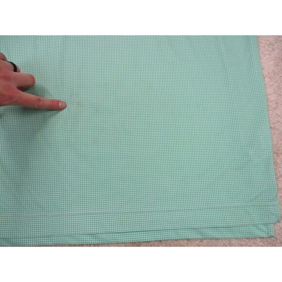 Footjoy Polo Shirt Adult Medium Green Houndstooth Lightweight Preppy Golf Men * - Picture 5 of 13